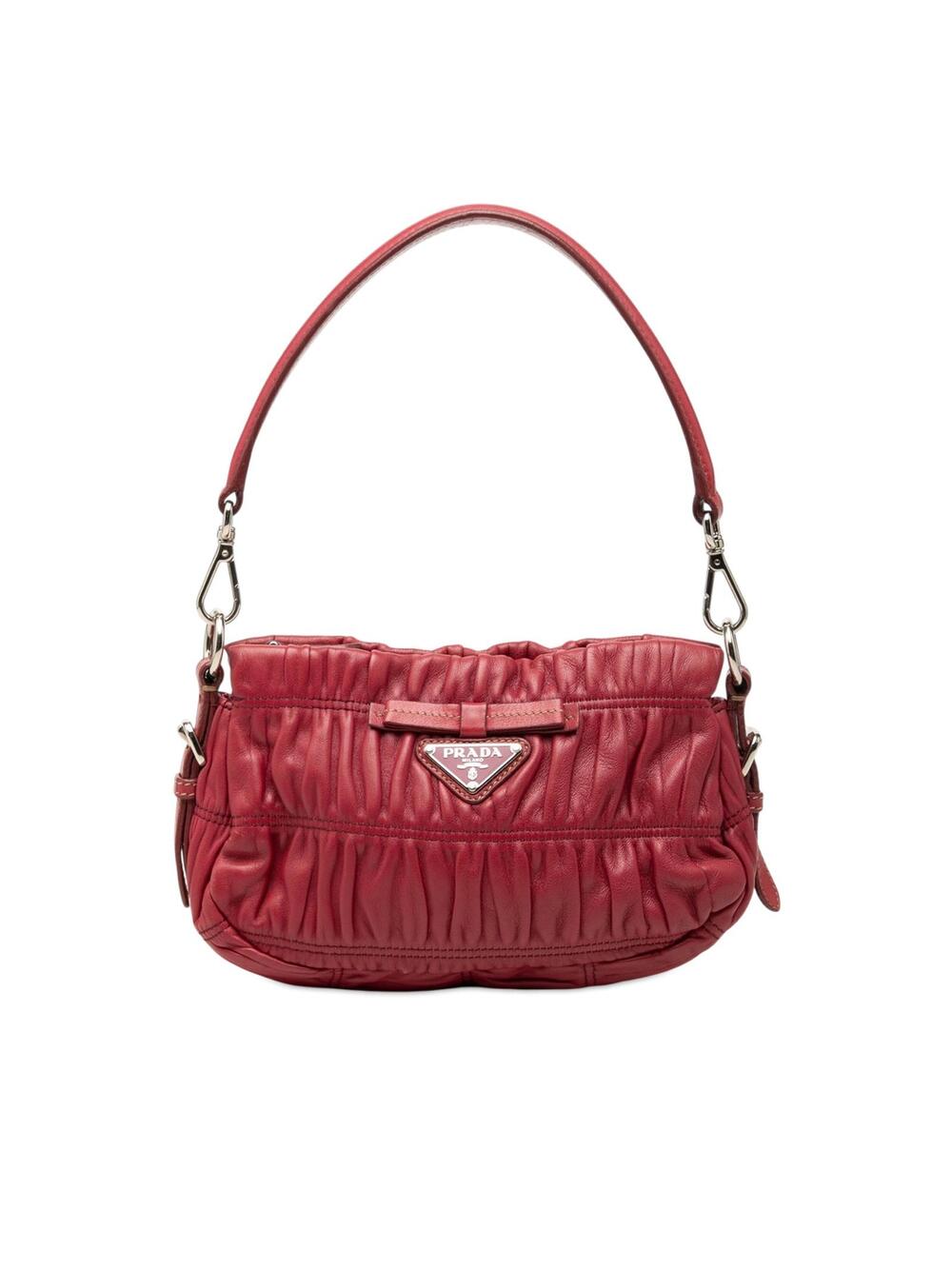 Prada Mini Nappa Gaufre Bow Shoulder #340456P65B